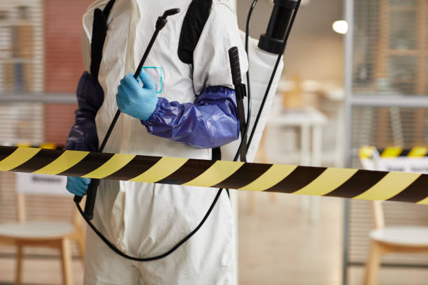 Professional Biohazard Cleanup technician working in Abrams, WI